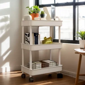 Rolling Storage Cart, Multi-Tier Slim Organizer