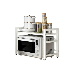 Adjustable Microwave Countertop Organizer Shelf